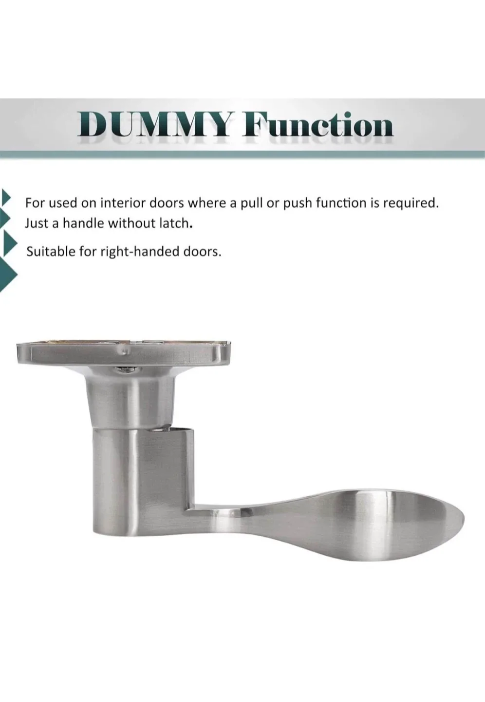 Door Lever Handle Set, Satin Nickel Finish image indicator(7)