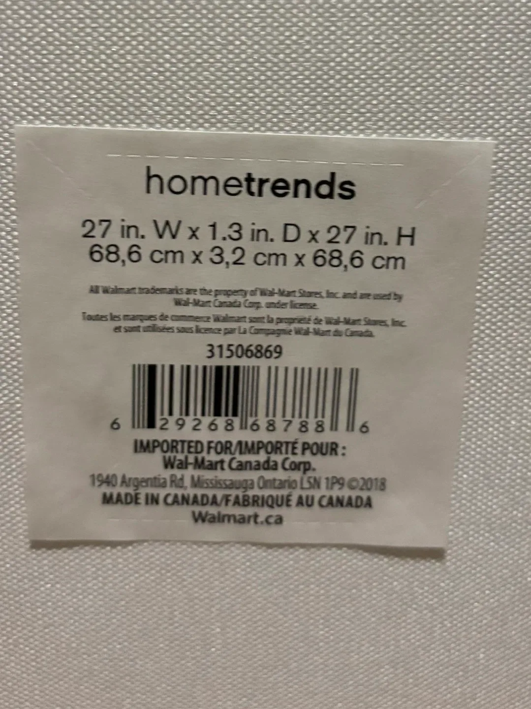 Hometrends Canvas Wall Art - 27" x 27" image indicator(2)