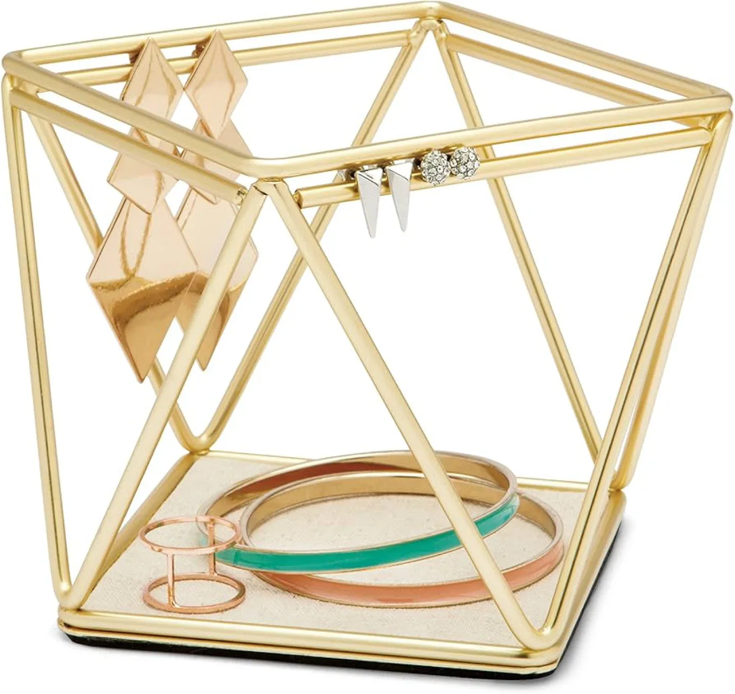 Umbra Prisma Photo Frame & Gold Jewelry Holder Tray image indicator(4)