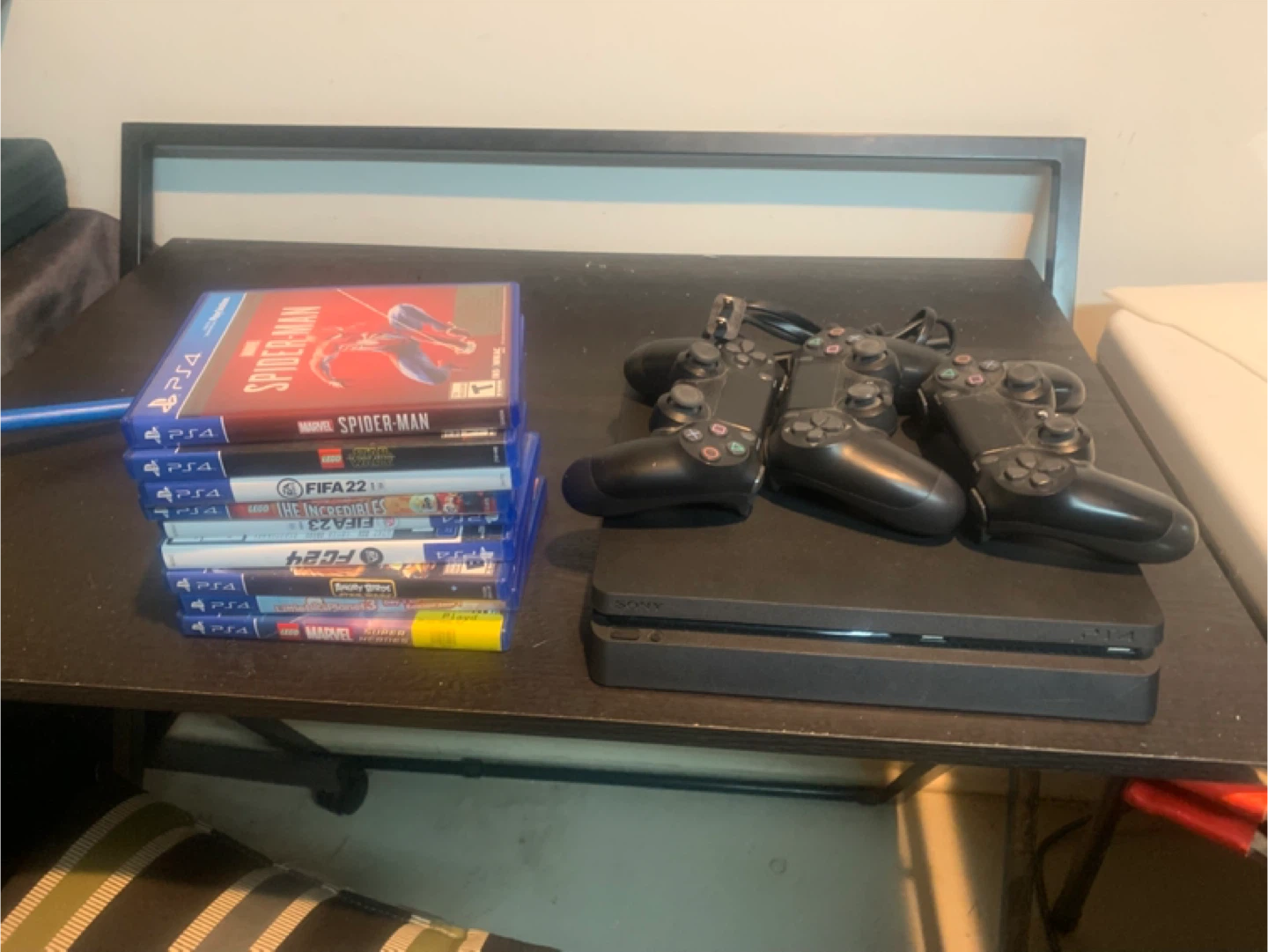 PlayStation 4 with Games and Controllers - photo 4