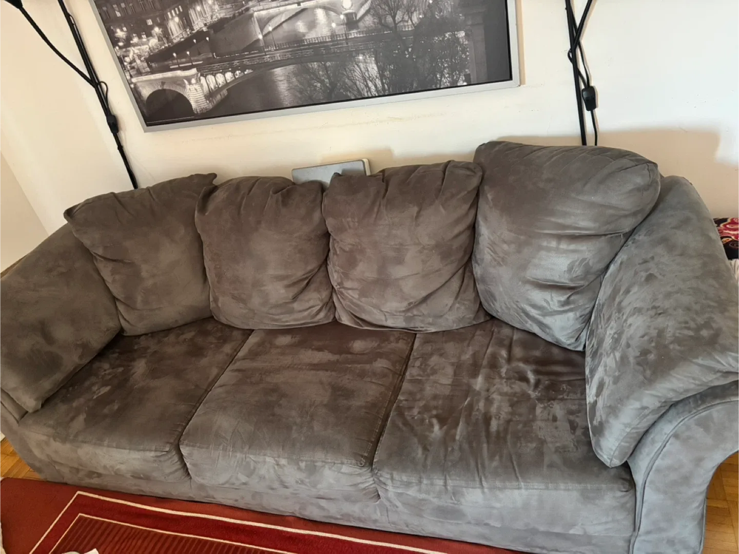 Comfortable Grey Sofa image indicator(3)