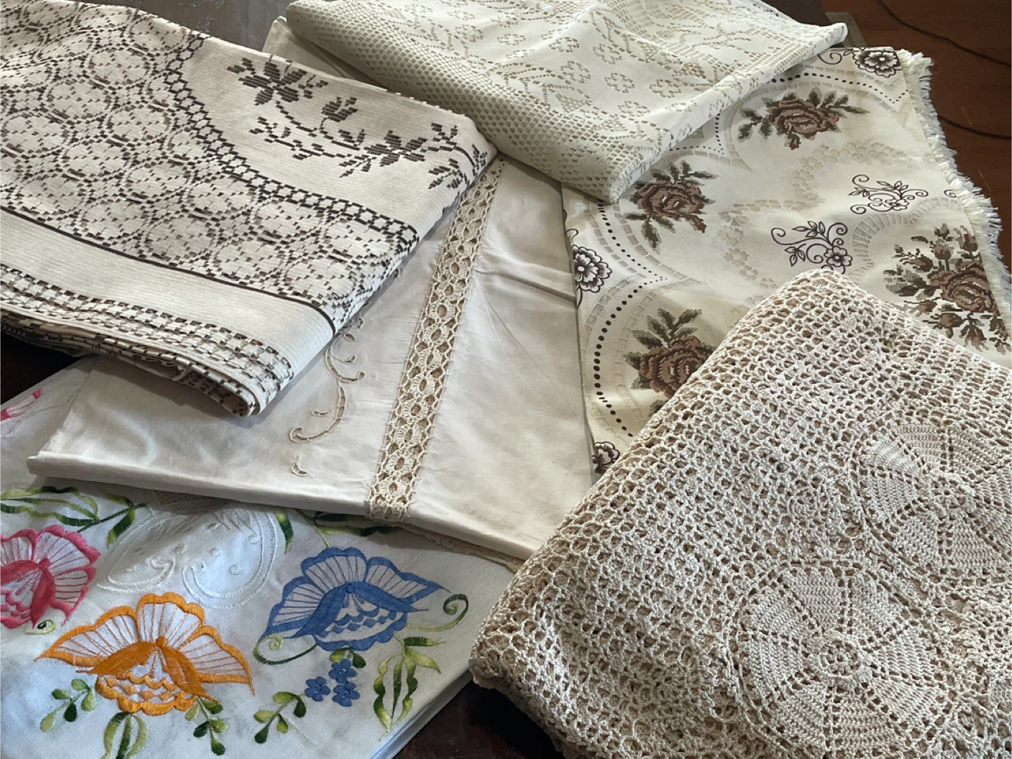 Vintage Embroidered Tablecloths