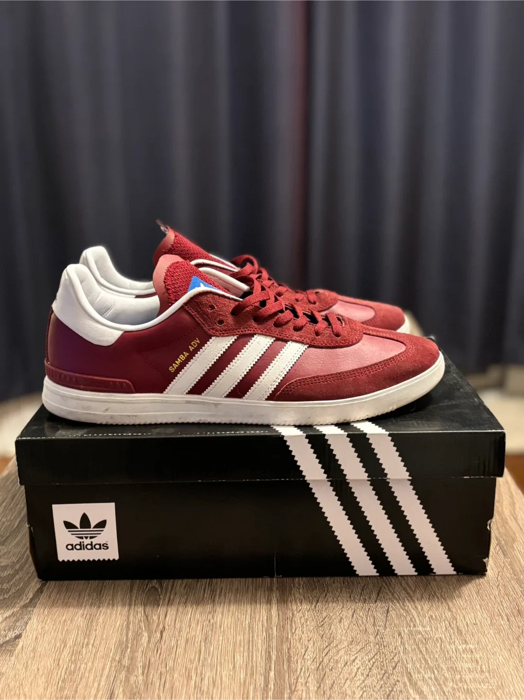 Adidas Samba ADV Burgundy Size 11 image indicator(2)