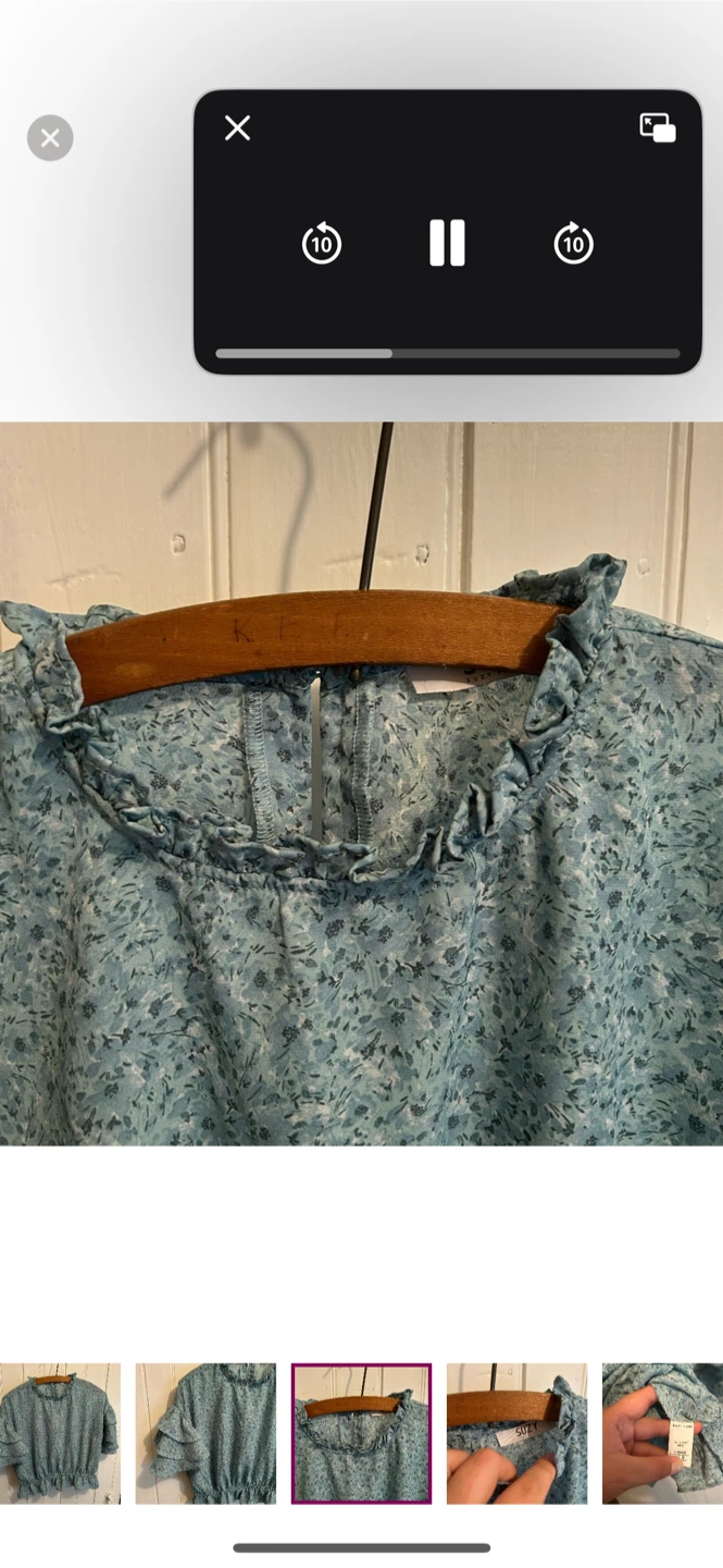 Suzy Shier Blue Floral Top - photo 3
