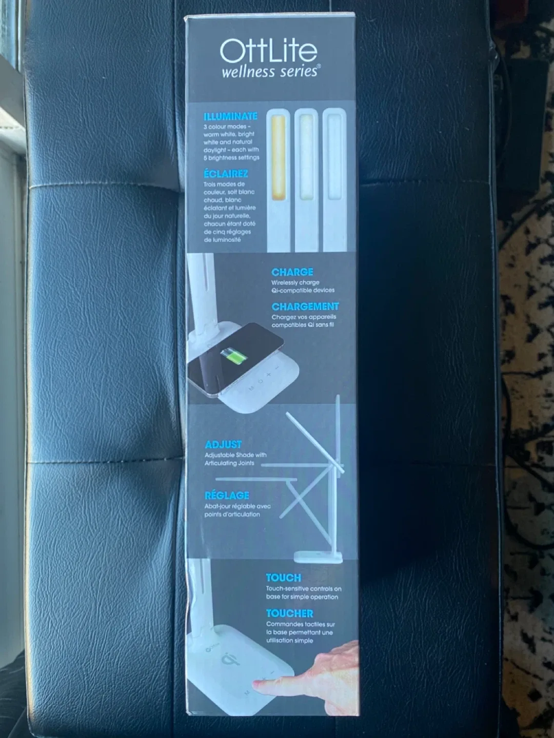 OttLite Charge Up LED Lamp w/ Wireless Charging - NEW image indicator(4)