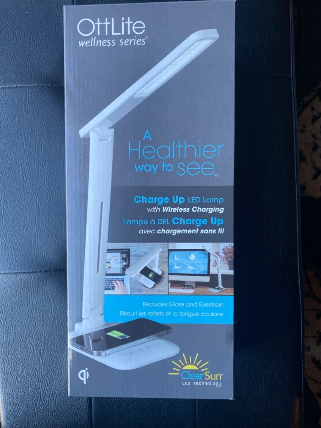 OttLite Charge Up LED Lamp w/ Wireless Charging - NEW