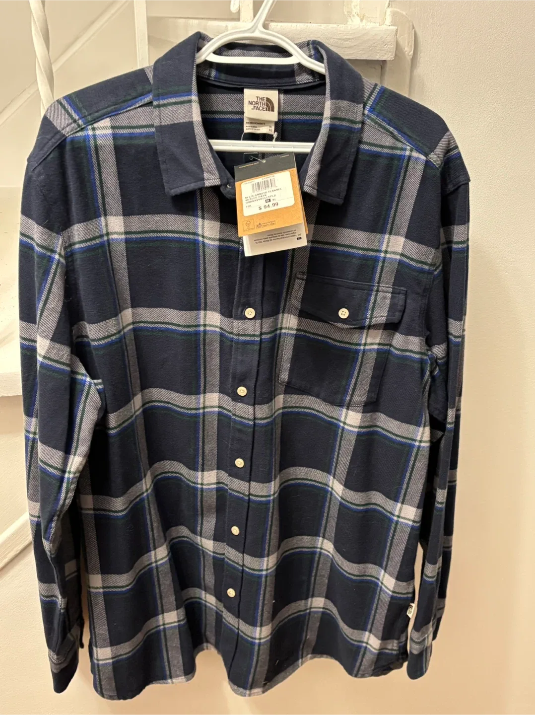 The North Face Mens Long Sleeve Flannel Shirt - L image indicator(2)