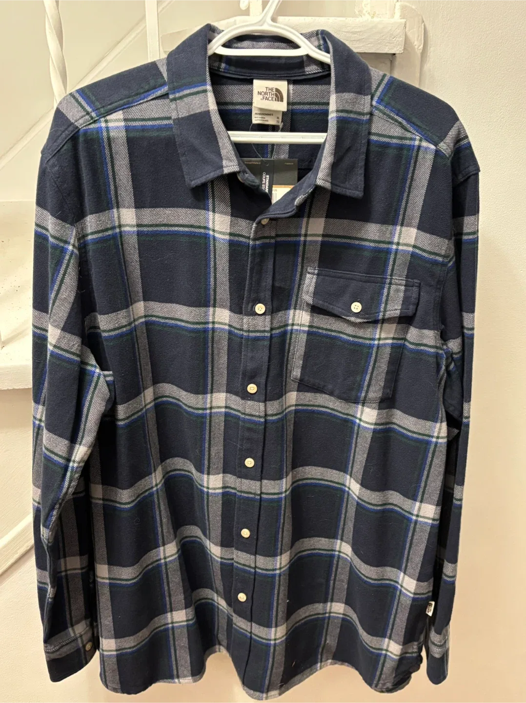 The North Face Mens Long Sleeve Flannel Shirt - L