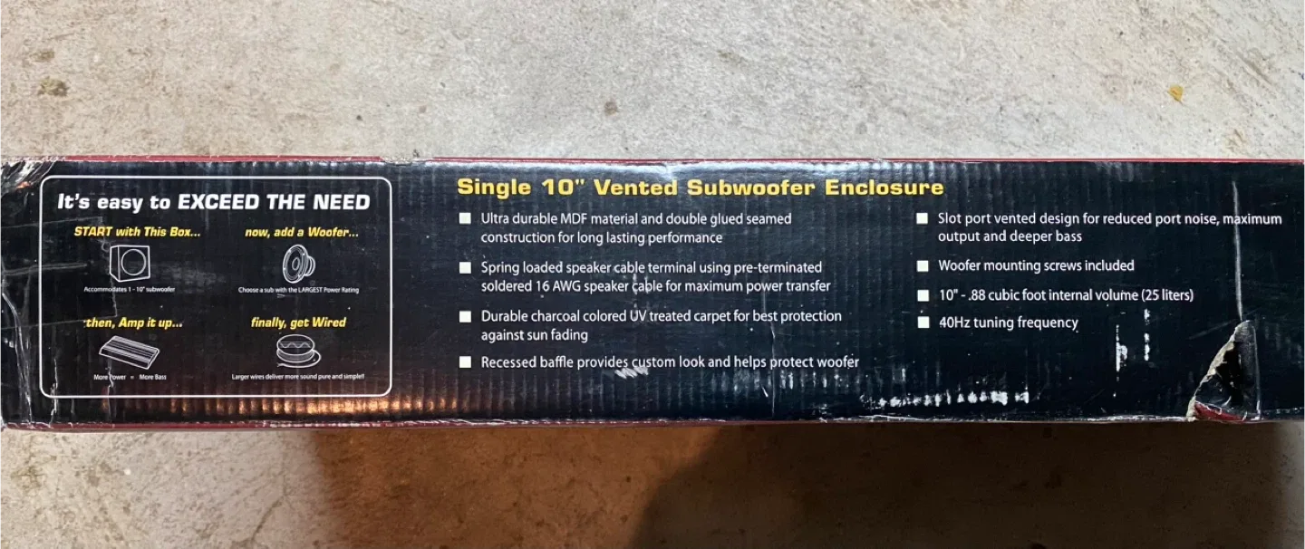 Car Audio Polk 10 inch subwoofer, Fierce sub speaker enclosure image indicator(3)