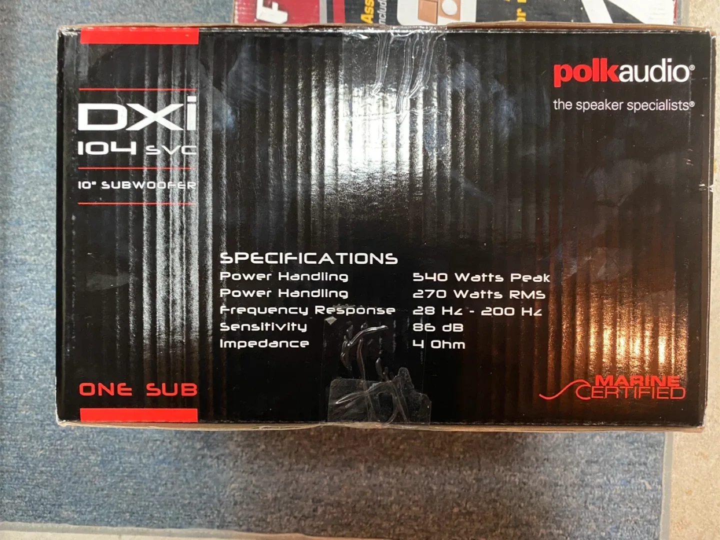 Car Audio Polk 10 inch subwoofer, Fierce sub speaker enclosure image indicator(2)