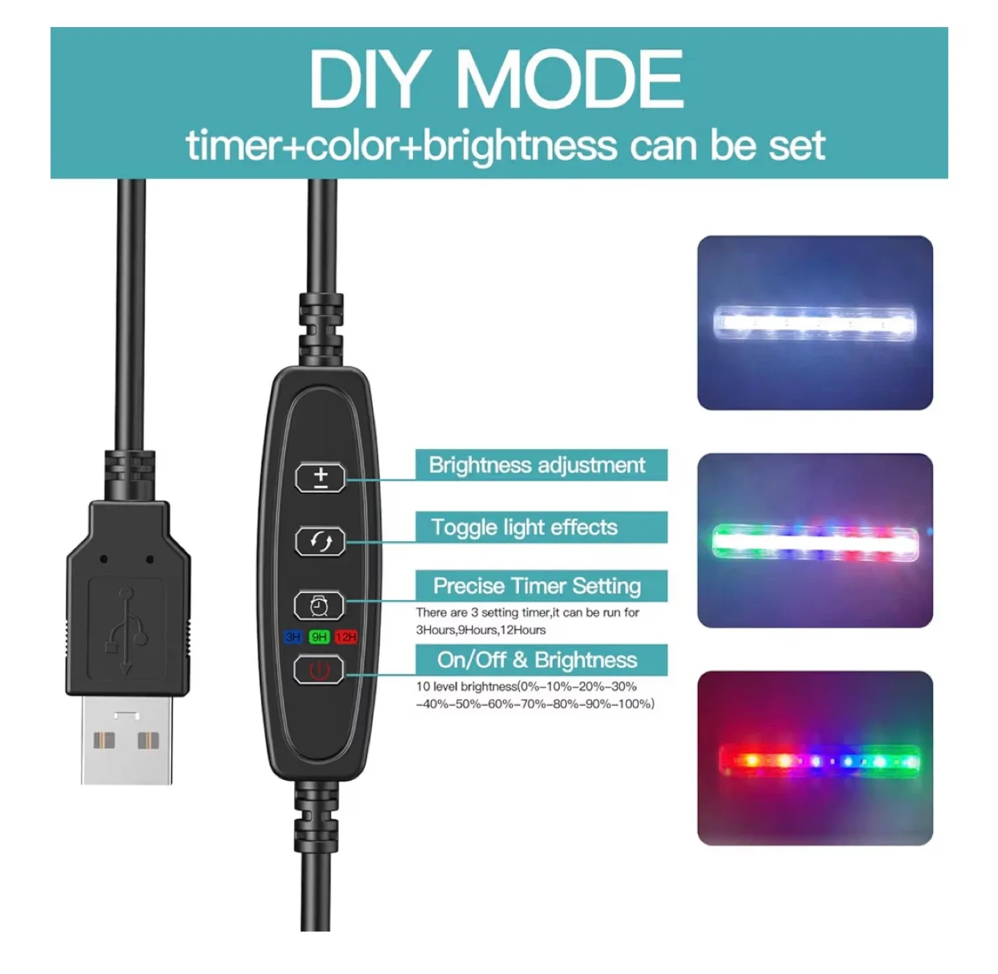 Like New Small Glass Fish Tank with Filter and led Light image indicator(3)