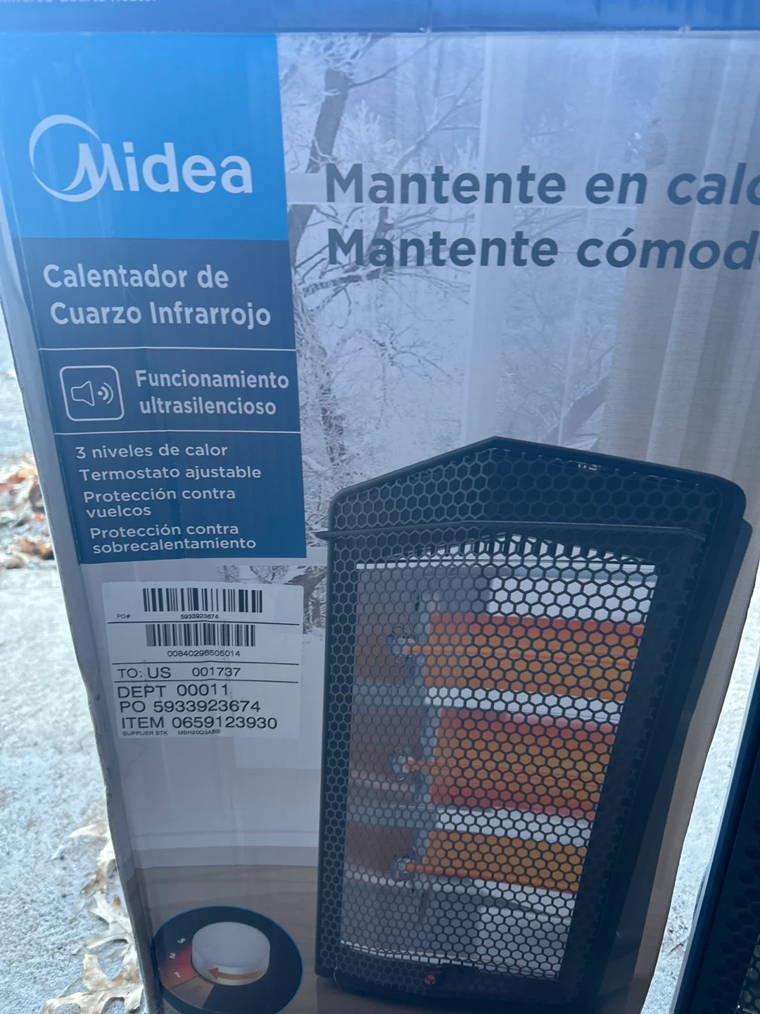 Midea Quartz Infrared Heater - photo 2