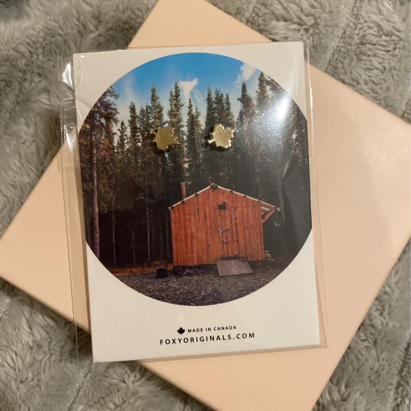 New Foxy Originals Maple Leaf Stud Earrings