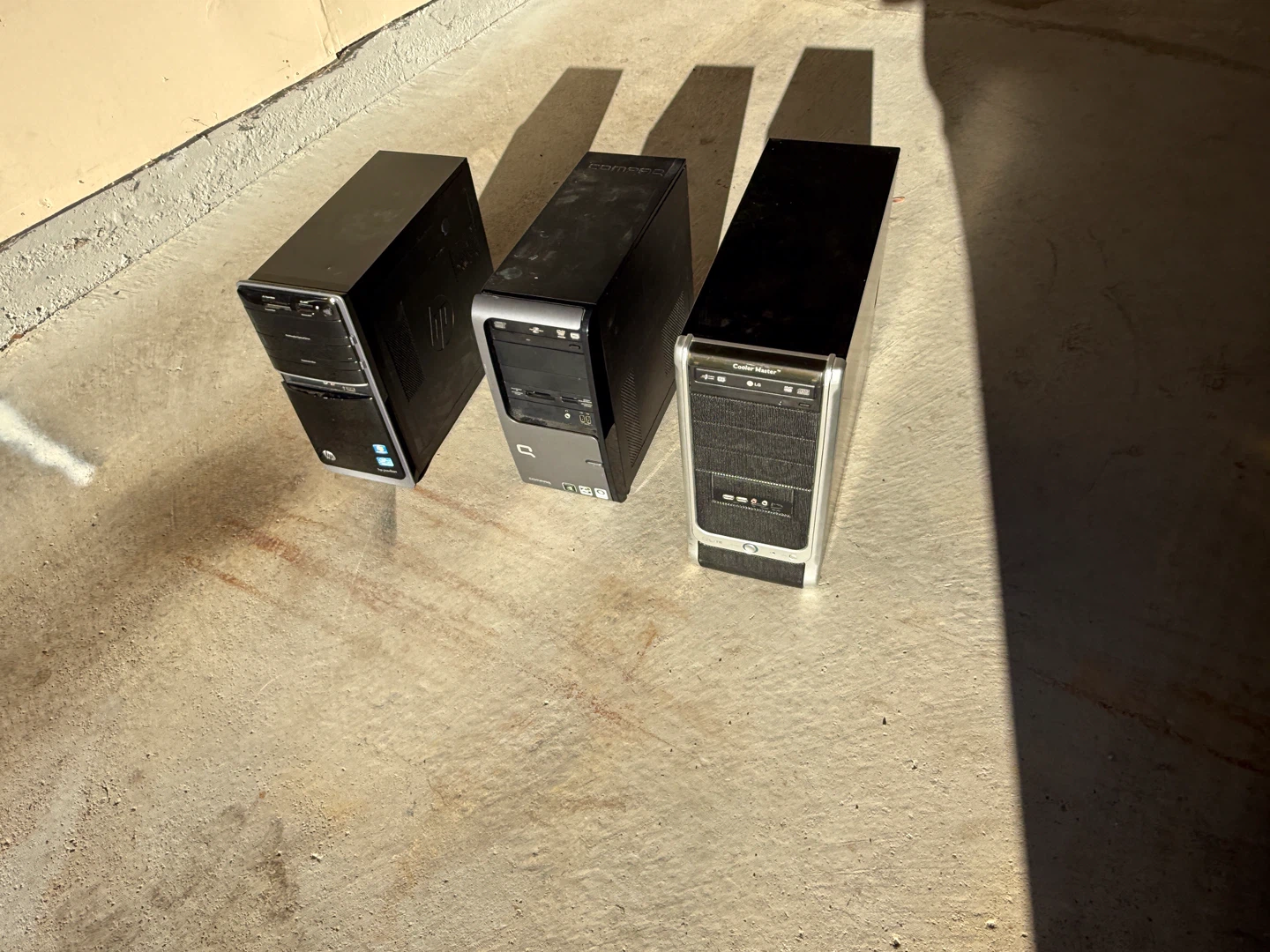 Used HP, Compaq, Cooler Master PC Towers