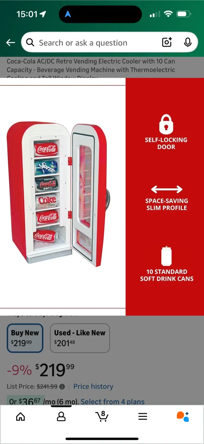Mini Coca-Cola Vending Cooler image indicator(2)