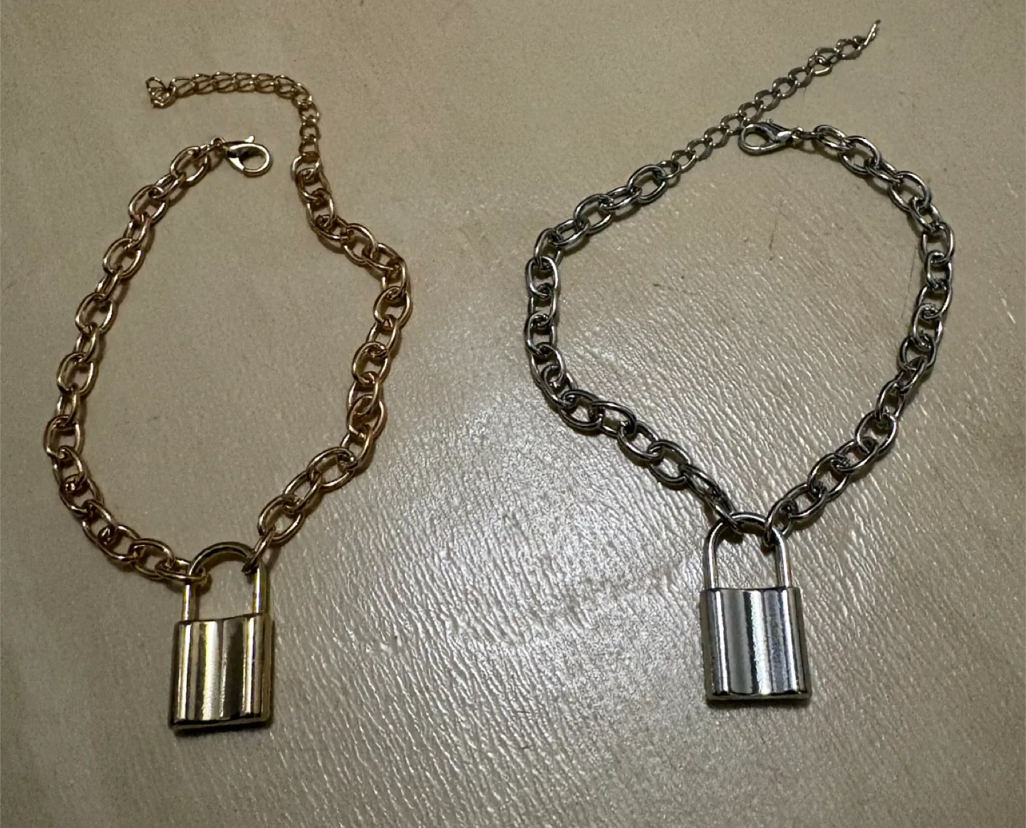 Lock Chain Anklets - Gold & Silver colours image indicator(2)