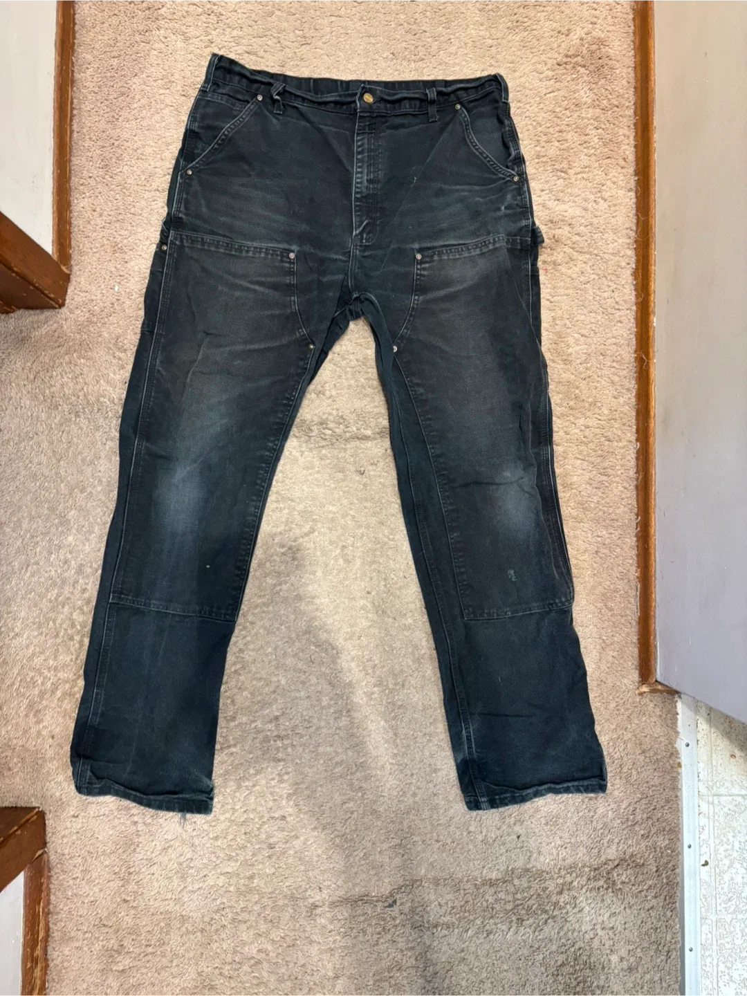 Carhartt Carpenters pants 38x34 good condition image indicator(5)