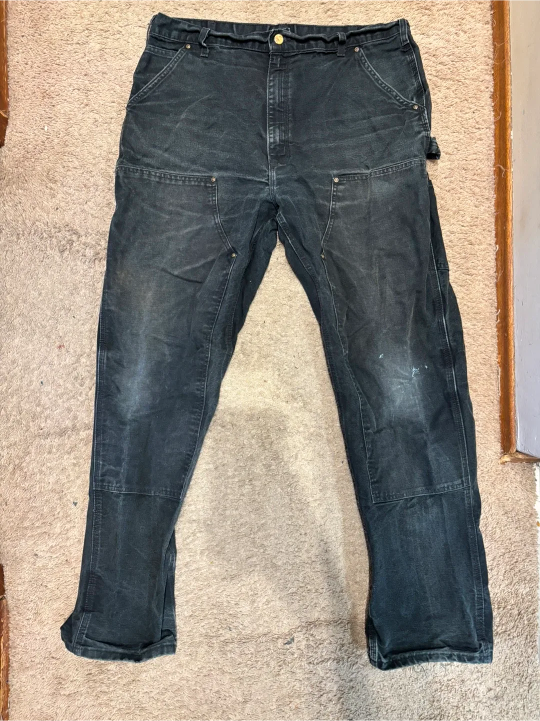 Carhartt Carpenters pants 38x34 good condition image indicator(9)