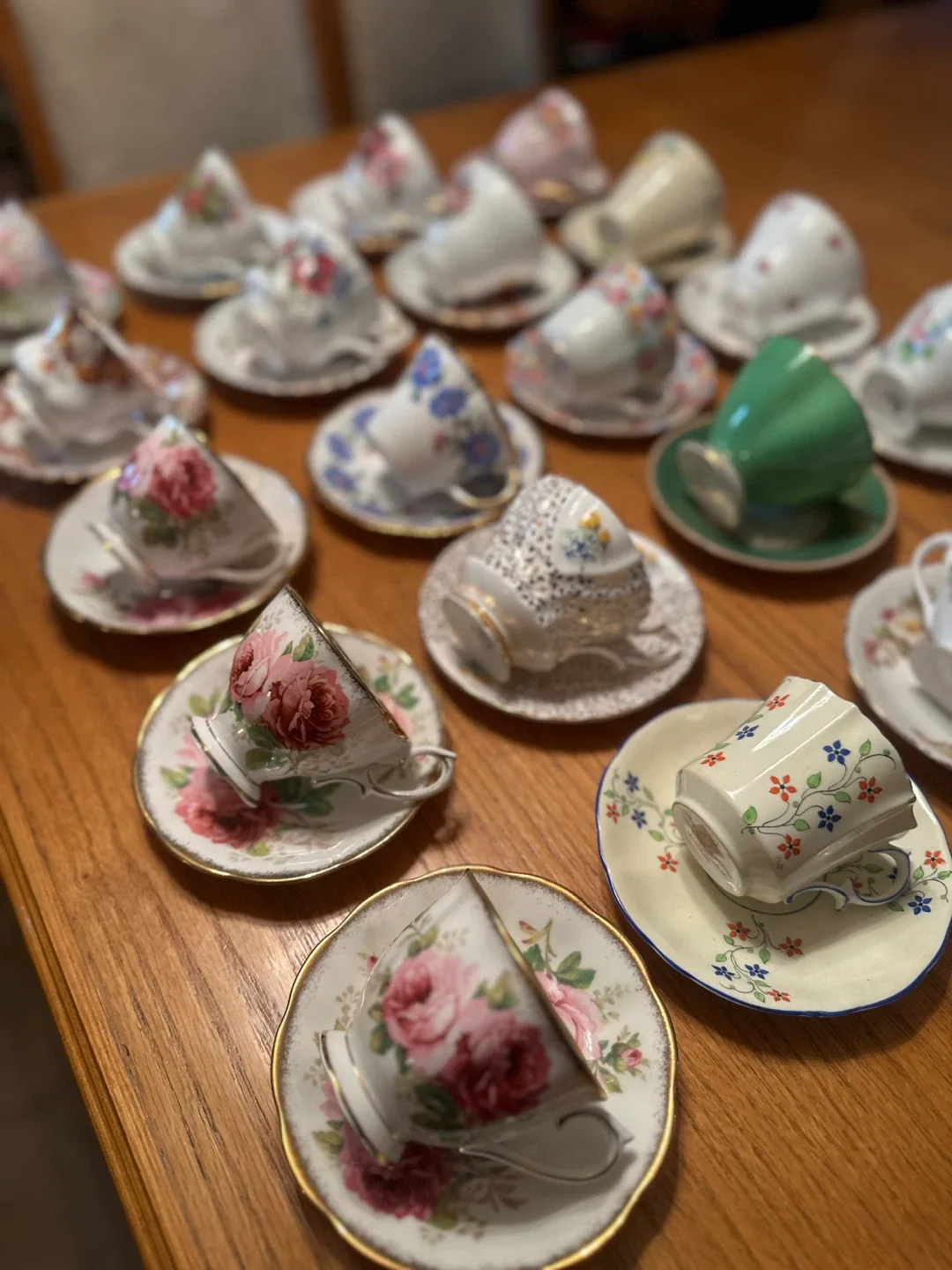 Vintage Tea Cups & Saucers - Mixed Styles