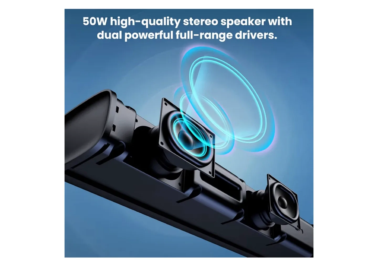 50W High-Quality Stereo Soundbar image indicator(2)