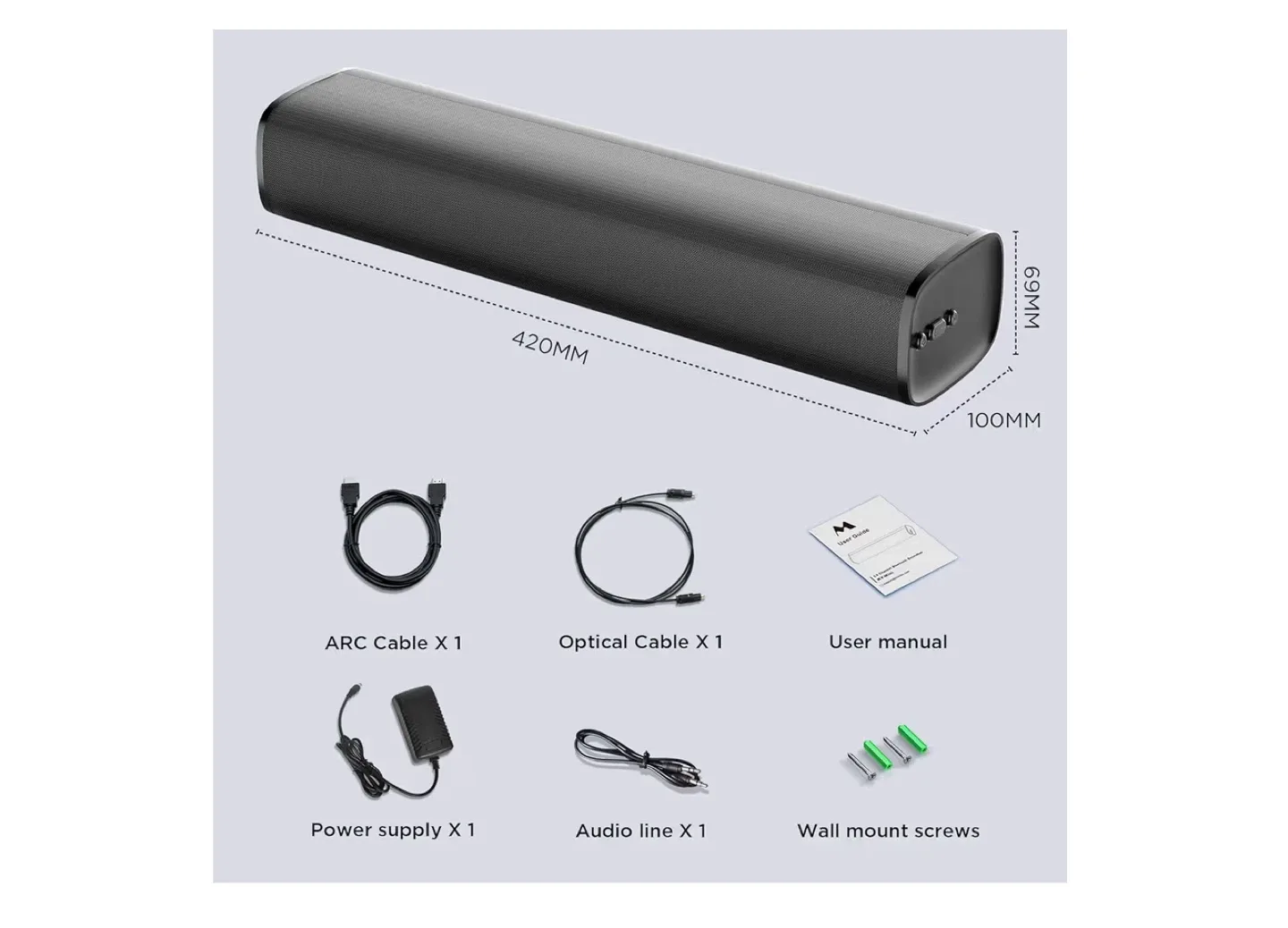 50W High-Quality Stereo Soundbar image indicator(6)