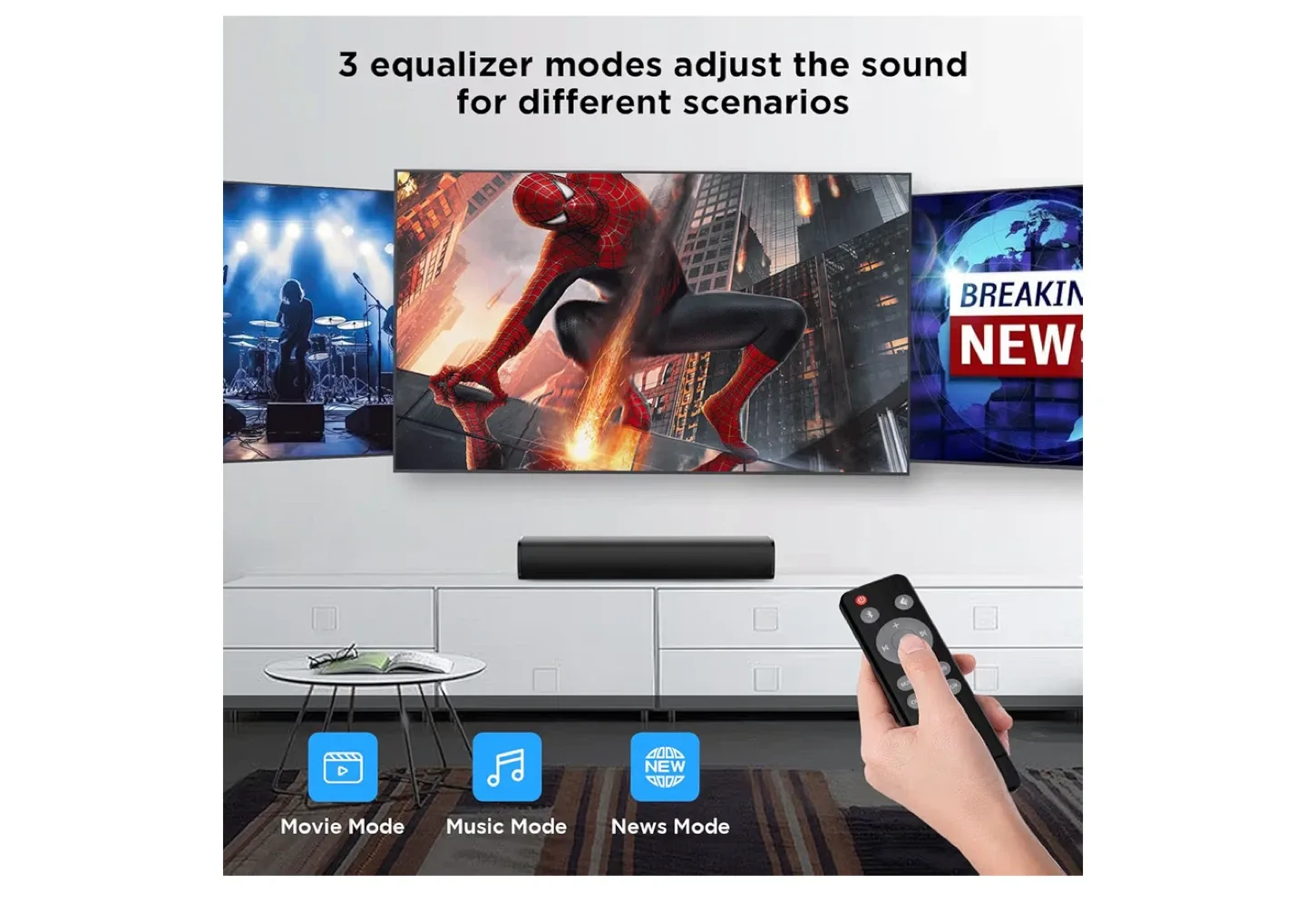 50W High-Quality Stereo Soundbar image indicator(3)