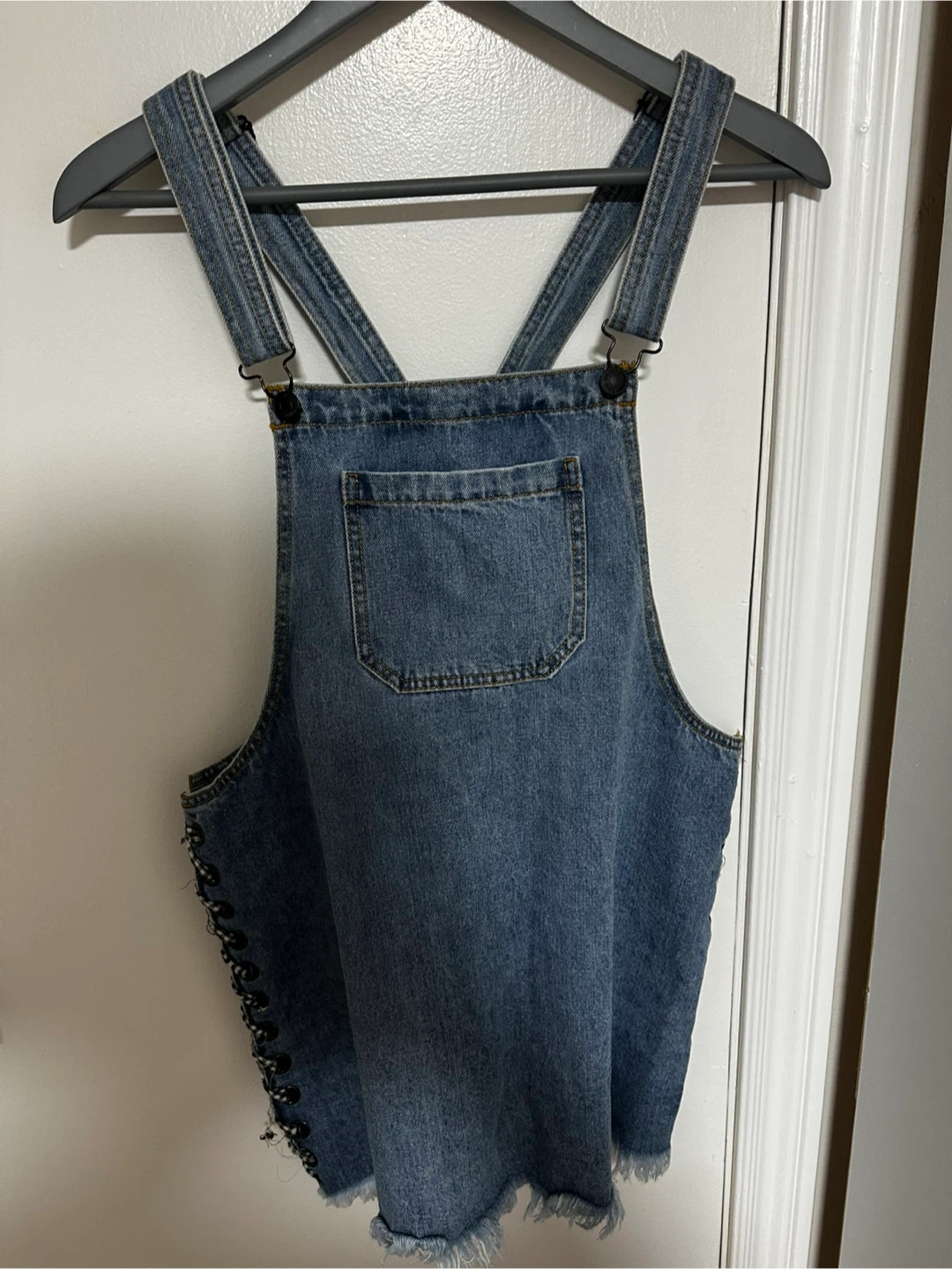 Denim Overalls Dress
