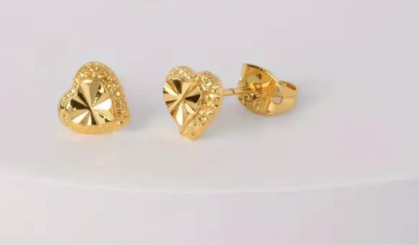 18 karat gold plated earrings for $16
