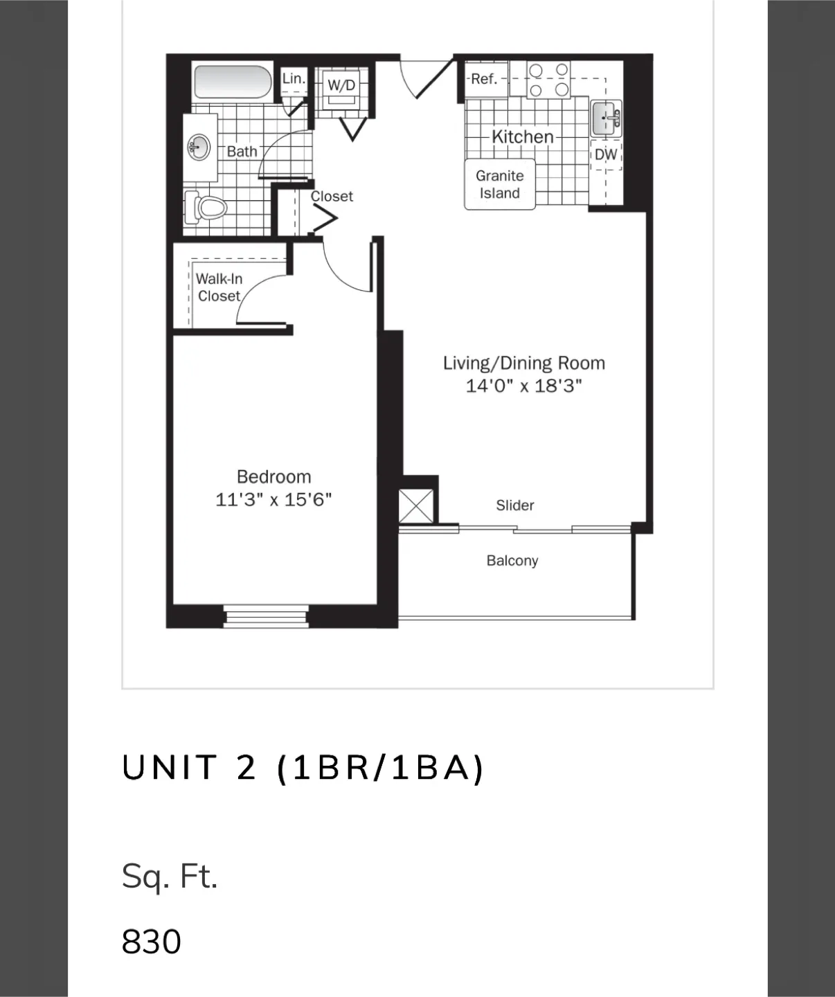 1 Bed 1 Bath - Apartment image indicator(6)