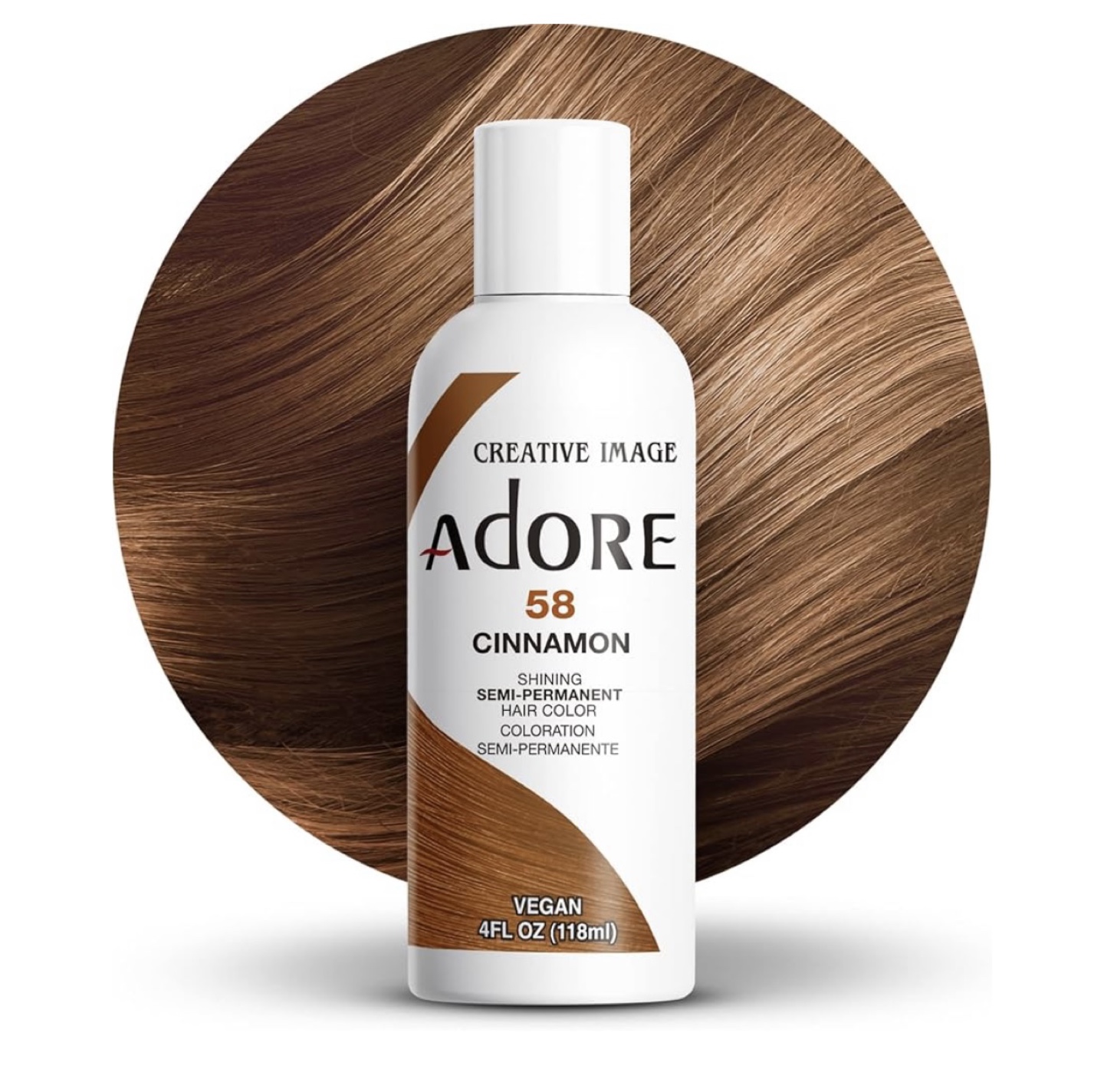Adore 58 Cinnamon Shining Semi-Permanent Hair Color