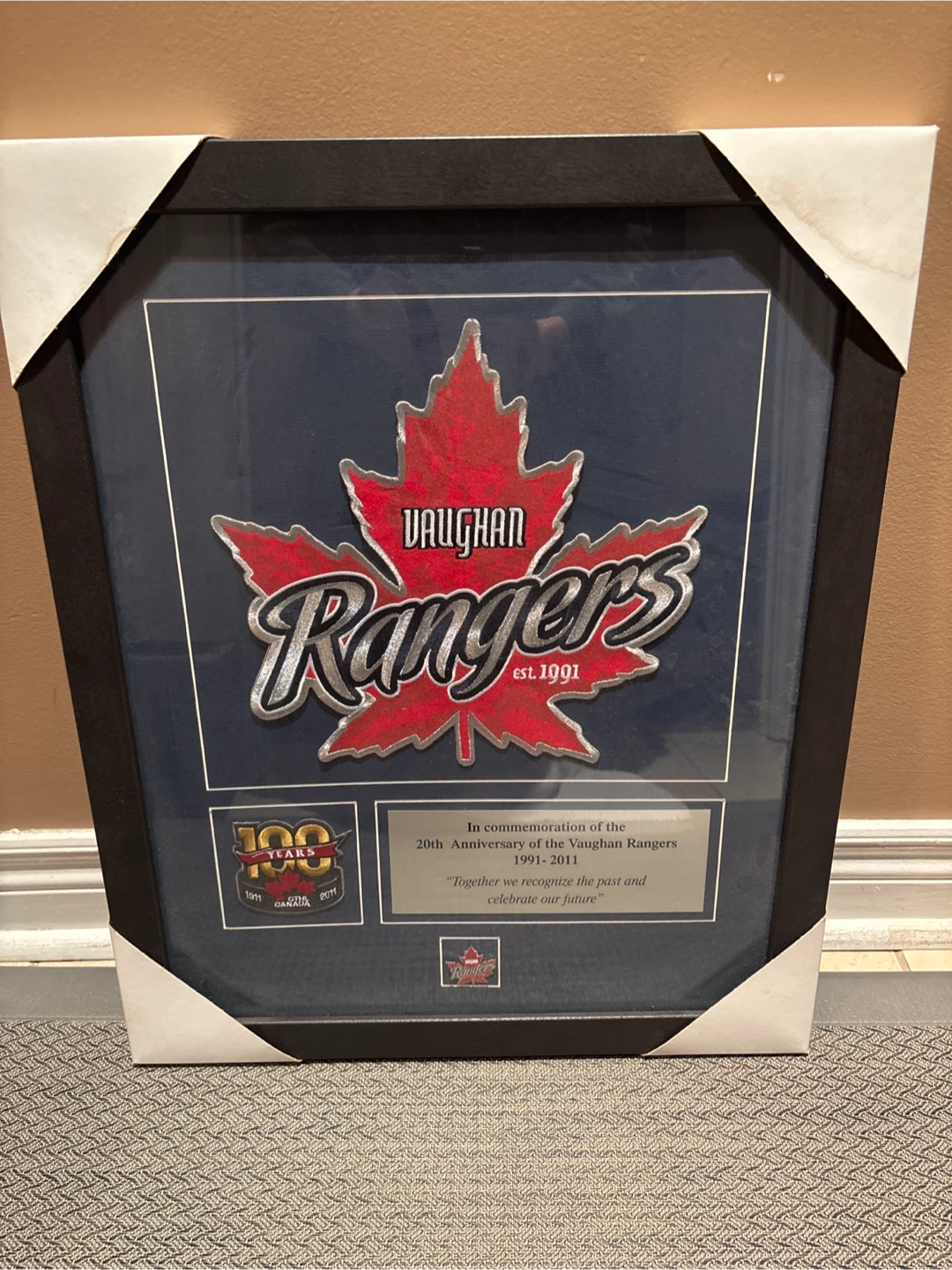 Vaughan Rangers 20th Anniversary Framed Art