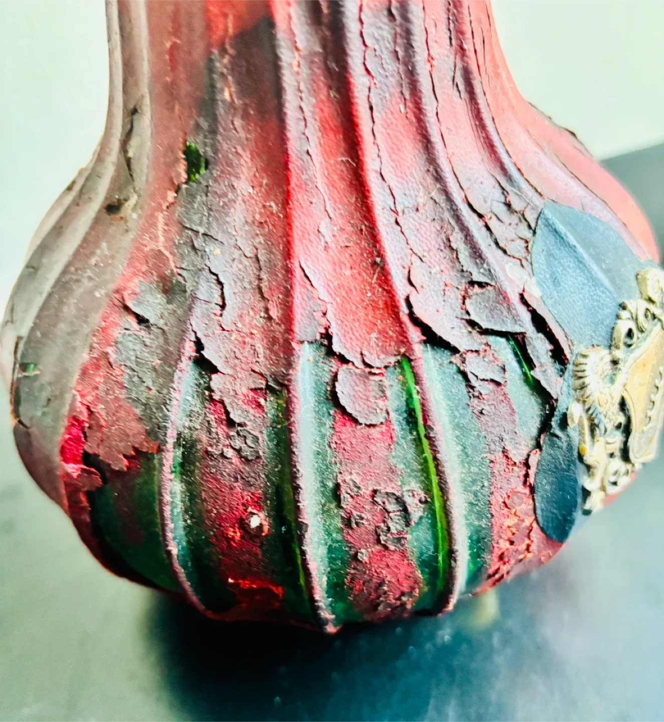 Tall Decorative Red Glass Decanter image indicator(6)