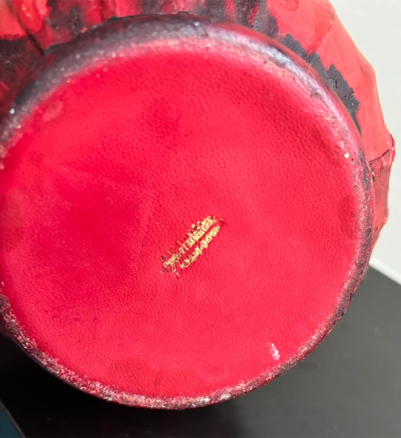 Tall Decorative Red Glass Decanter image indicator(7)