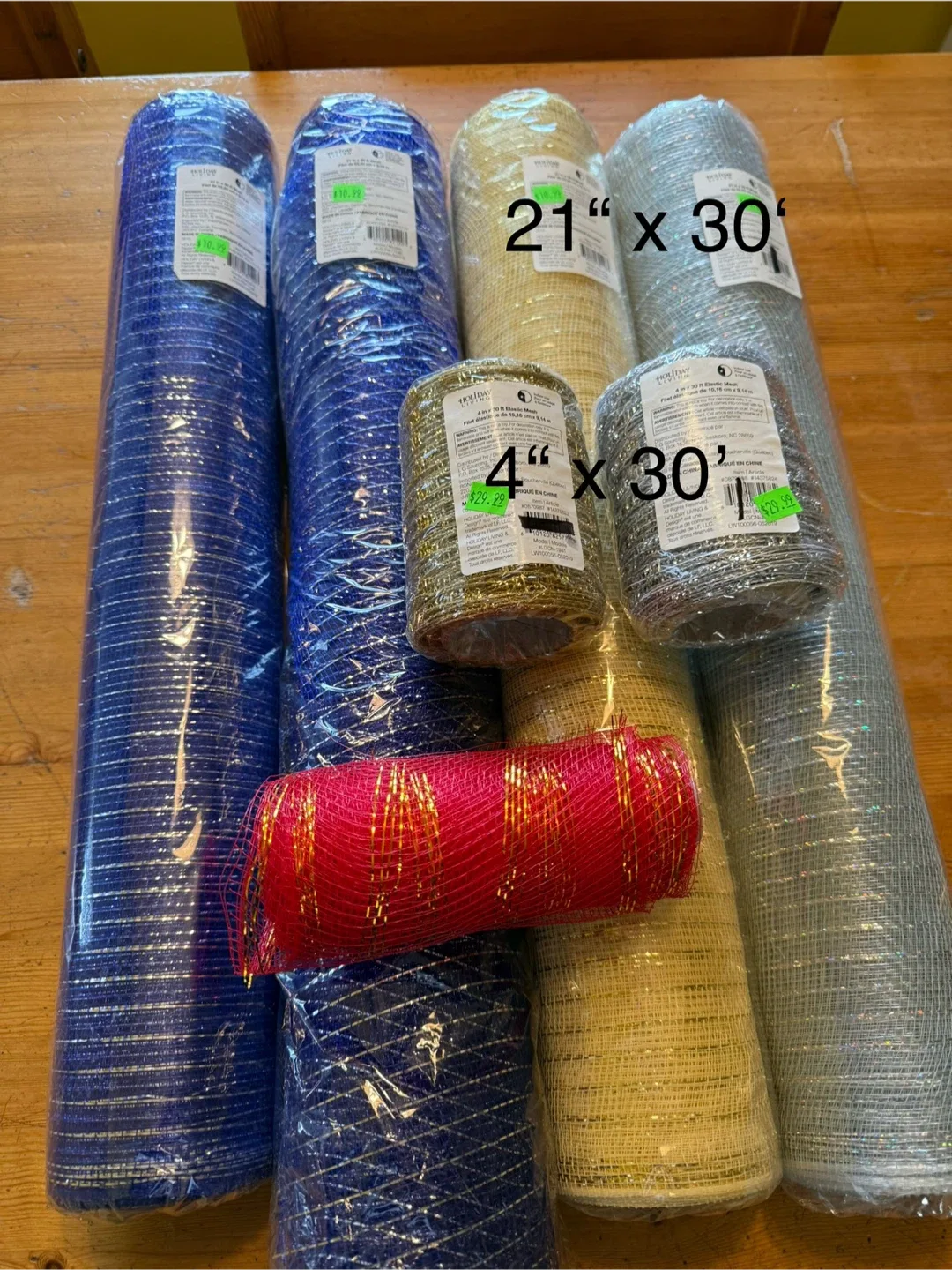 Holiday Living -Mesh Rolls for Crafts