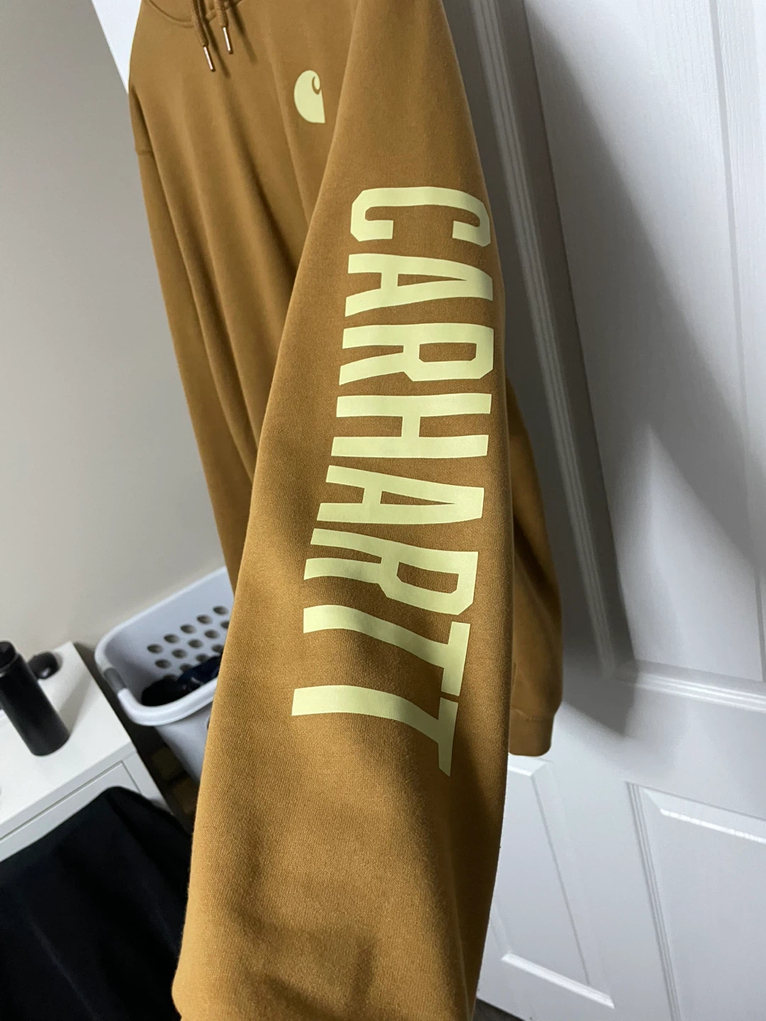 Carhartt Relaxed Fit Hoodie - Brown, Size Large