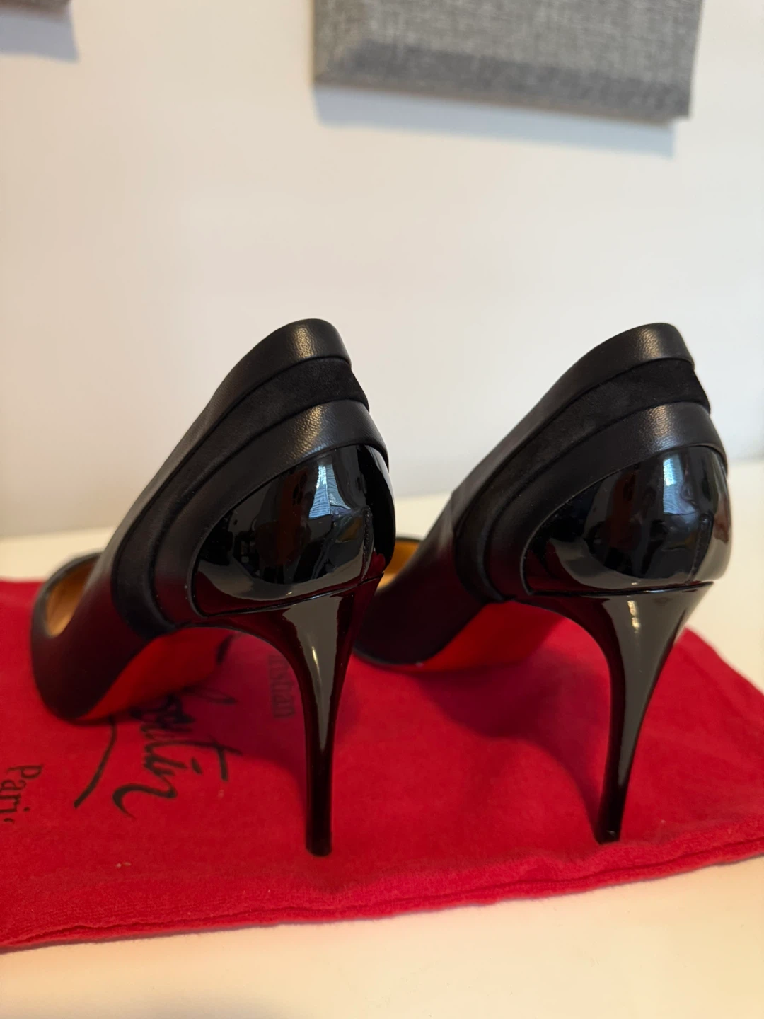 Christian Louboutin Black Leather Heels - photo 3