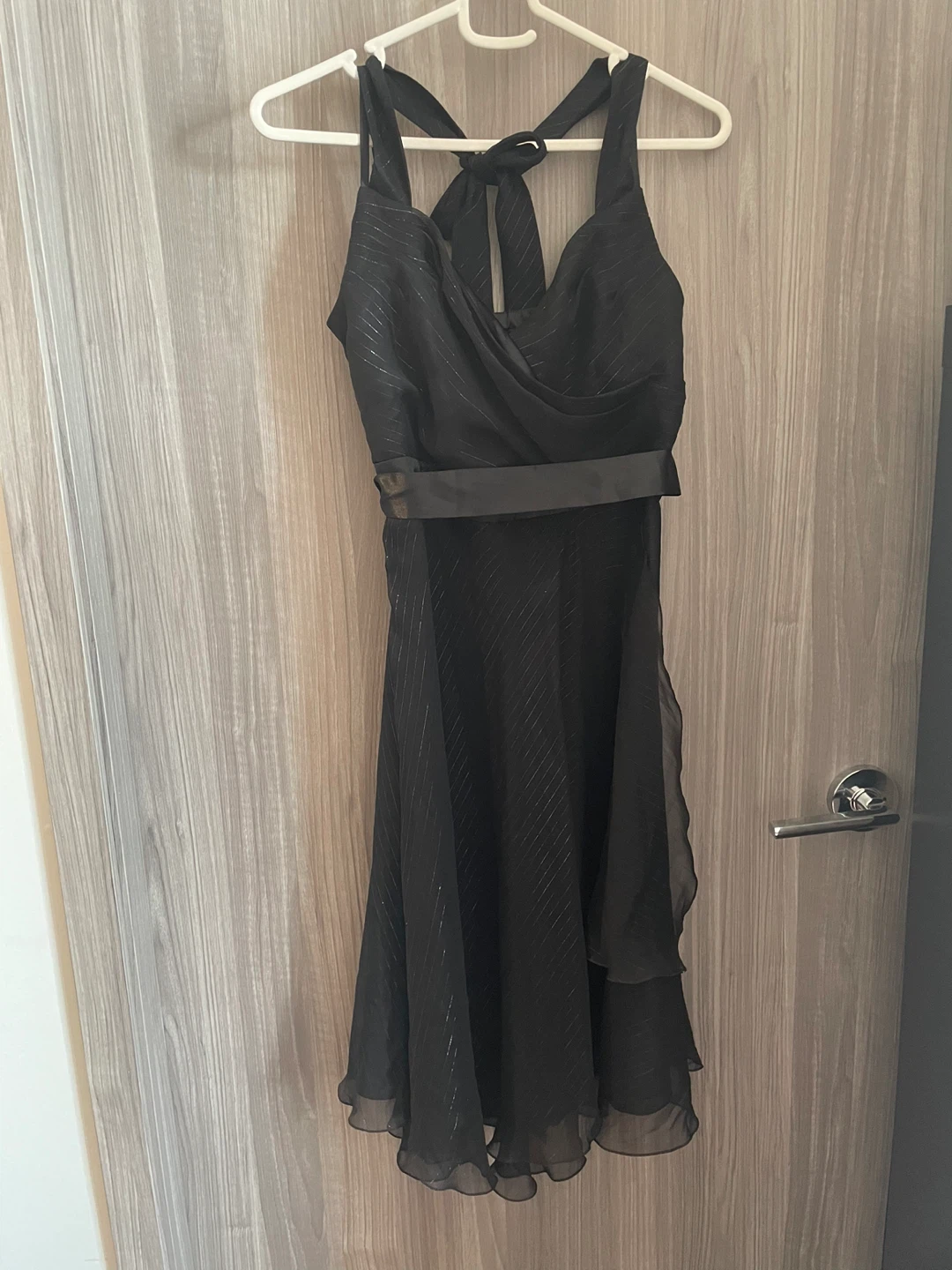 Black Dress with Tie Back