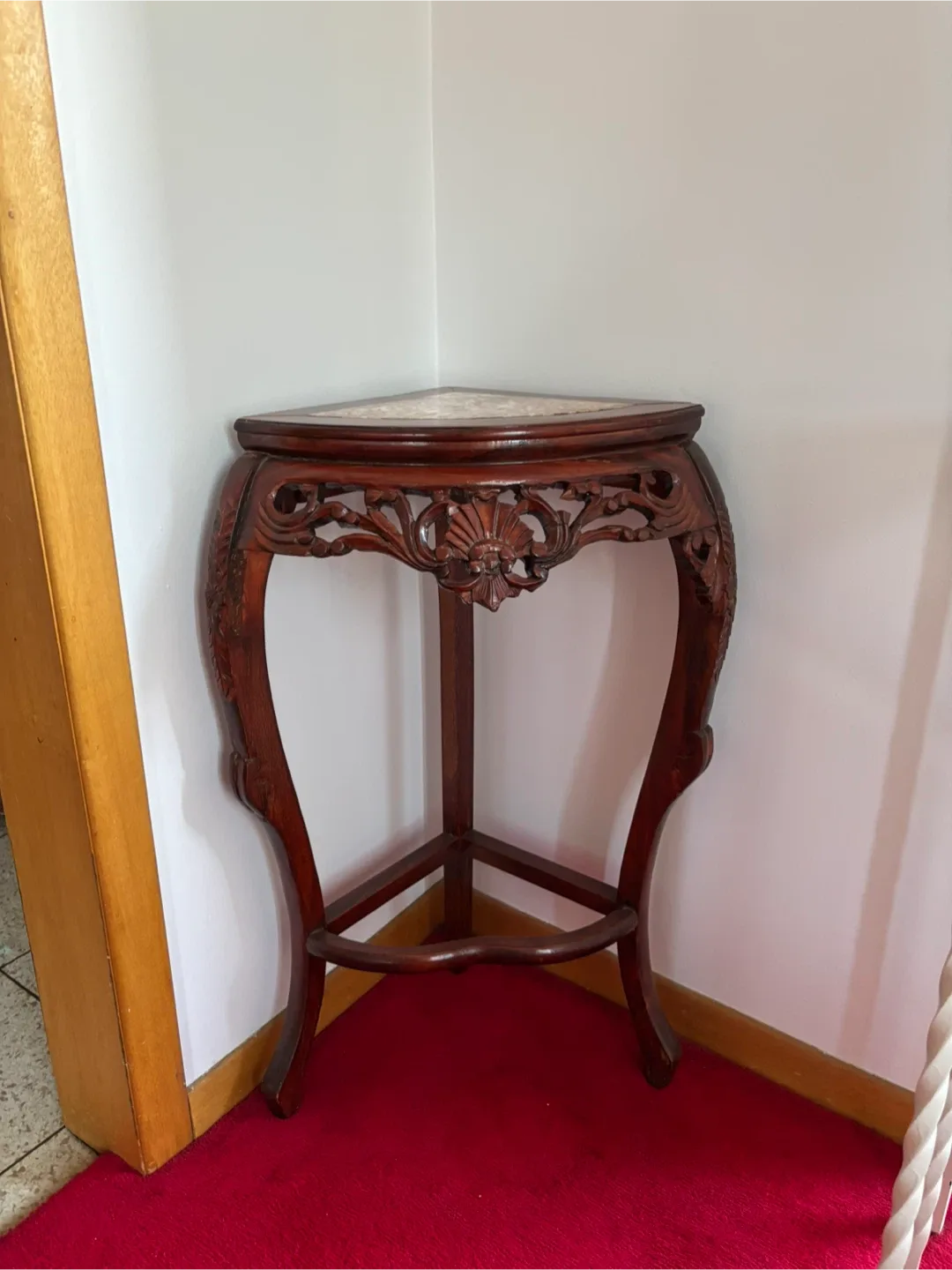 Corner Table - Dark Wood