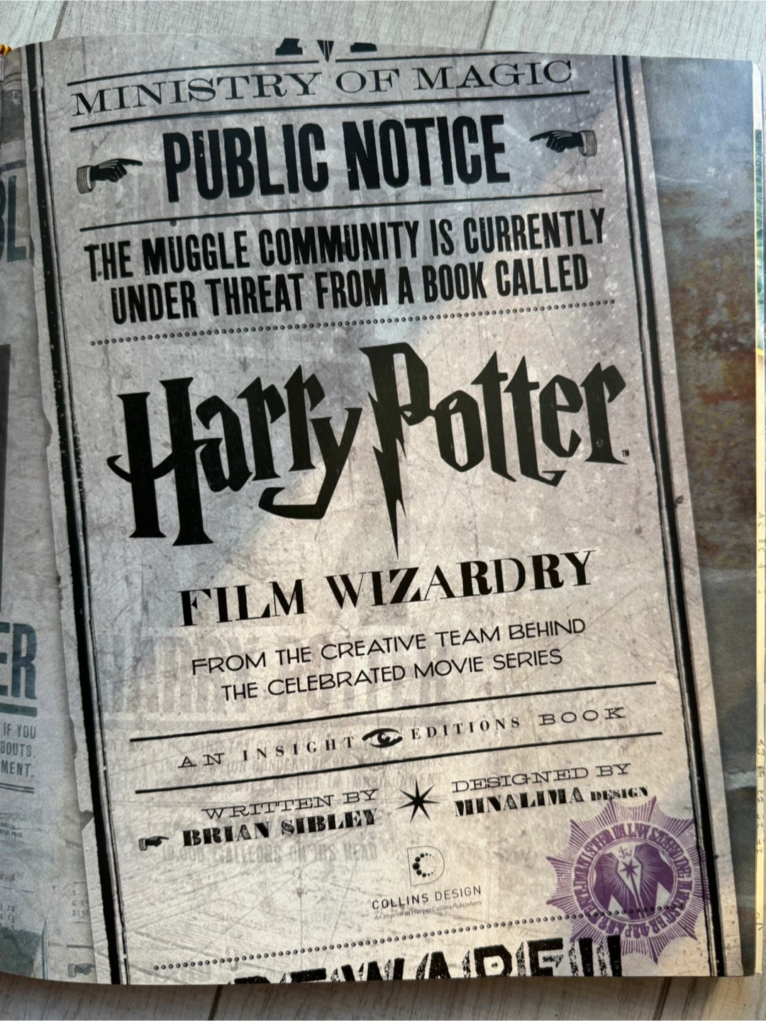 Harry Potter Film Wizardry Book - photo 4