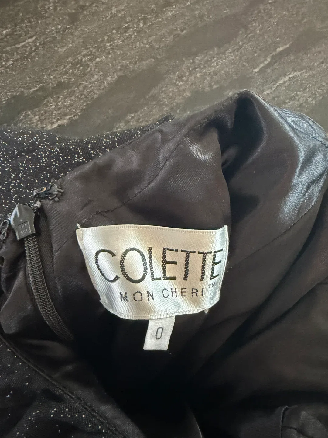 Colette Mon Cheri Black Prom Dress - Size 0 image indicator(4)