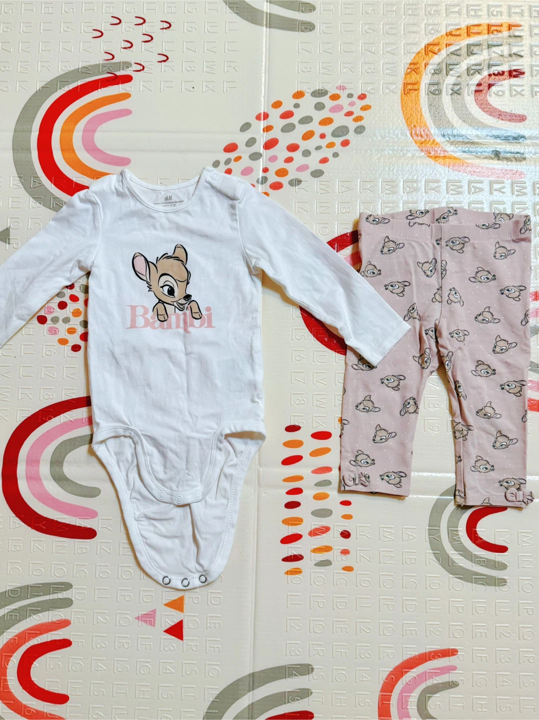 H&M Disney Bambi Outfit Set - 6-9M