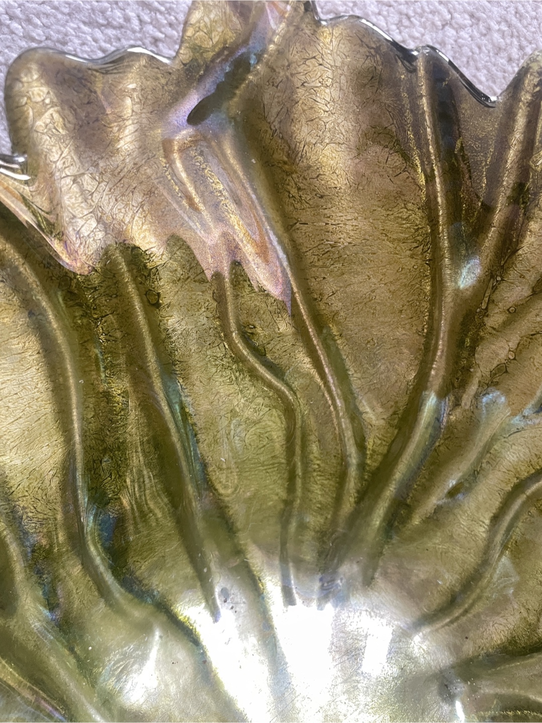 Golden Decorative Glass Bowl - photo 3