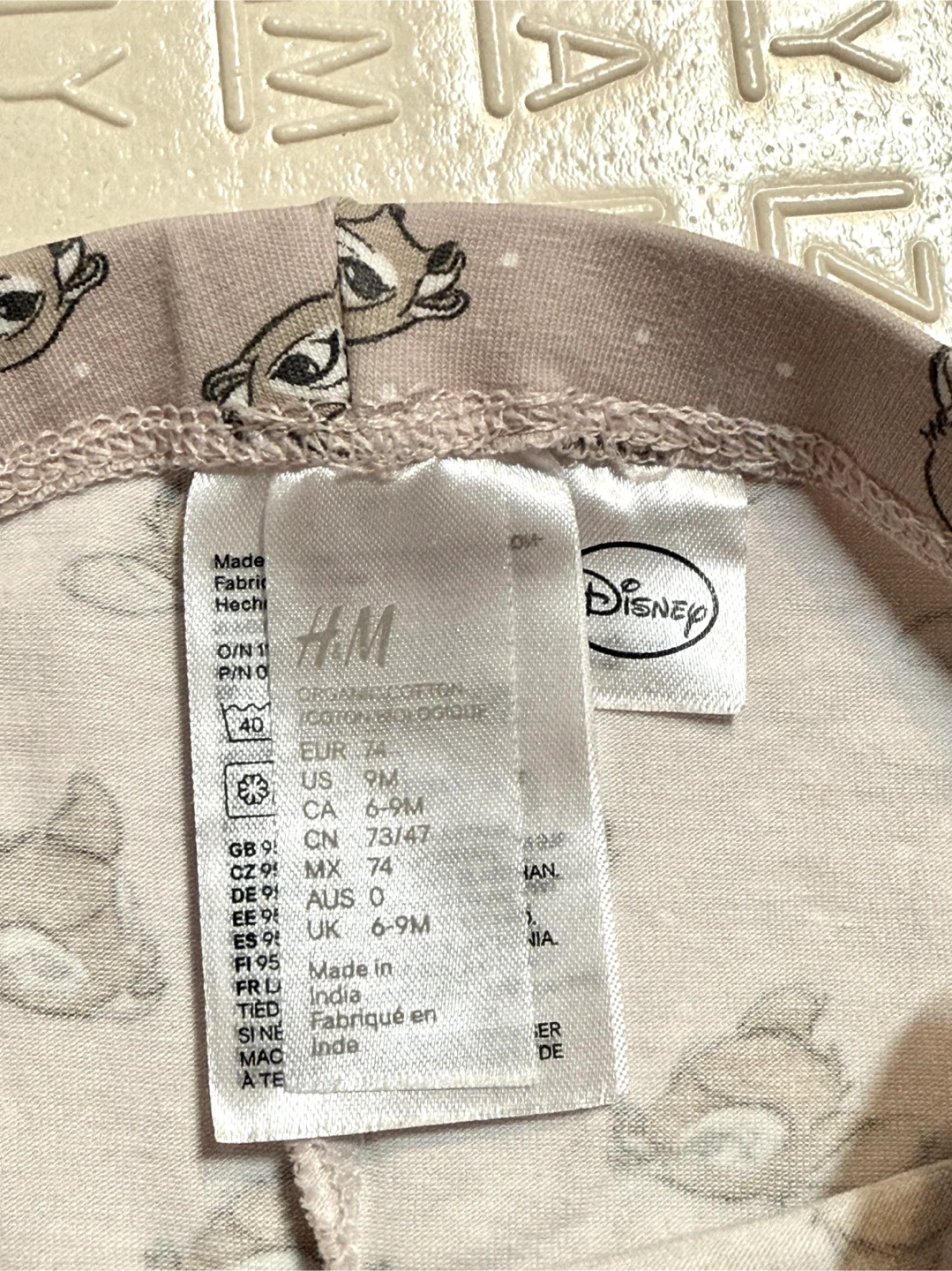 H&M Disney Bambi Outfit Set - 6-9M - photo 3