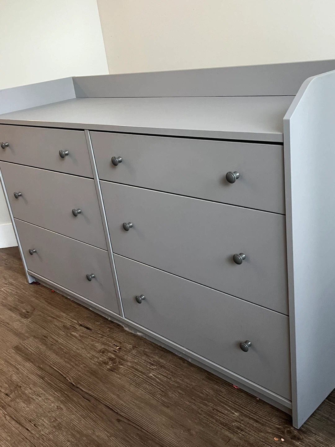 Grey 6-Drawer Dresser with Changing Top - photo 4