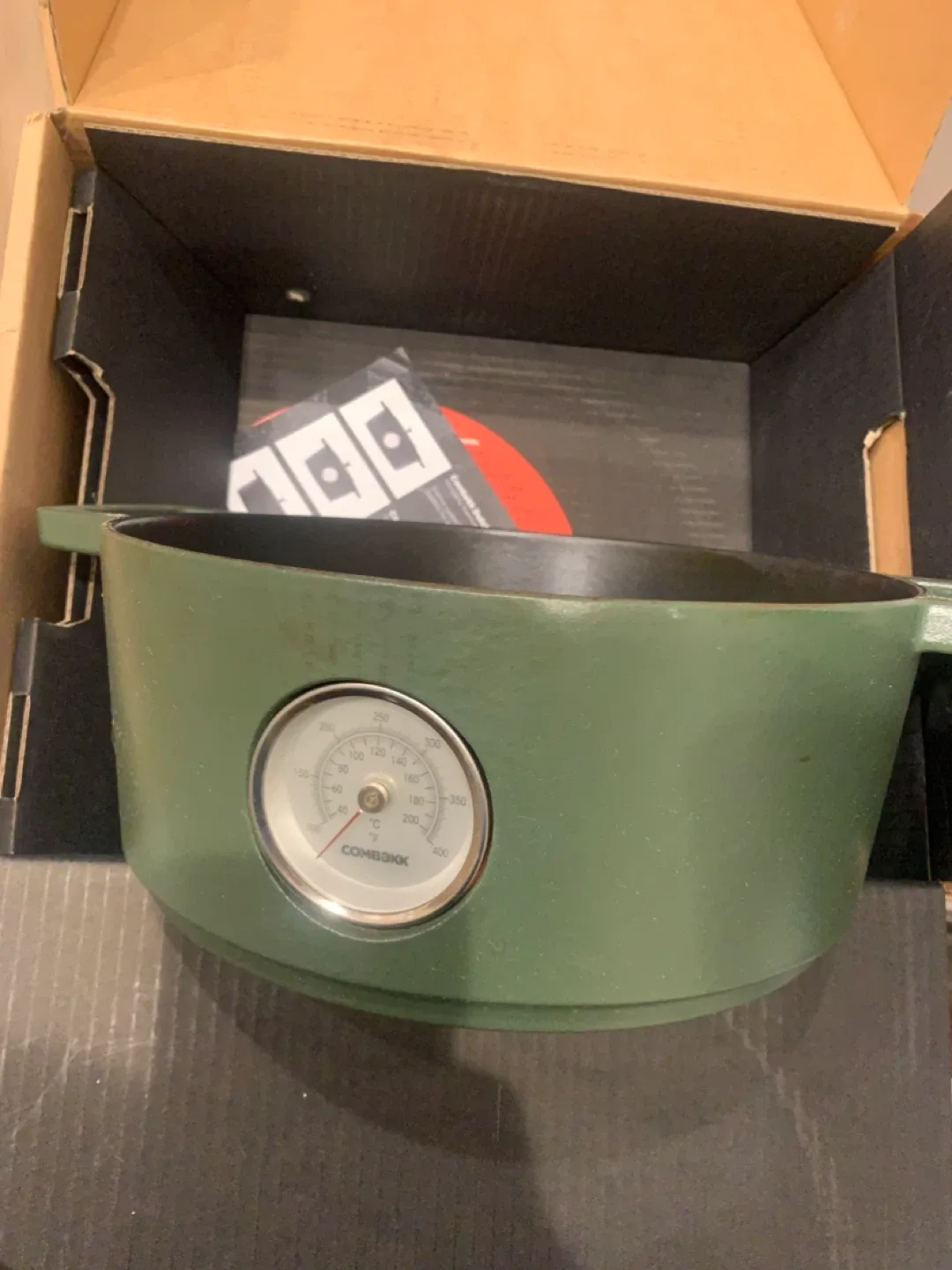 Great Deal! Combekk Railway Dutch Oven - 28cm Green image indicator(2)