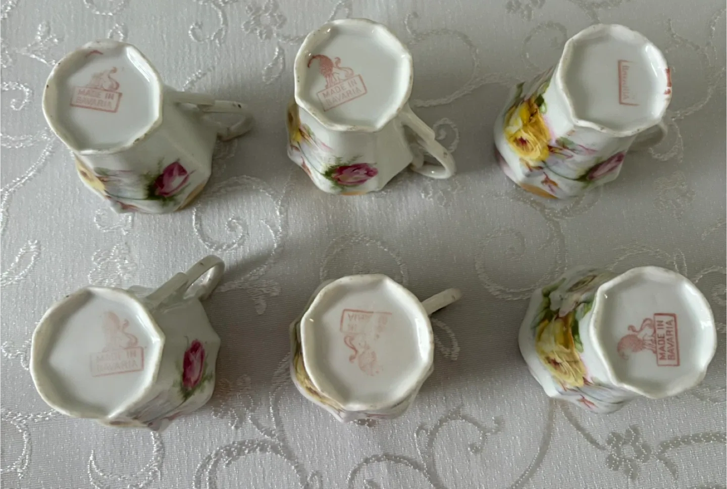 Antique Bavaria Floral Demitasse Cup & Saucer Set image indicator(3)