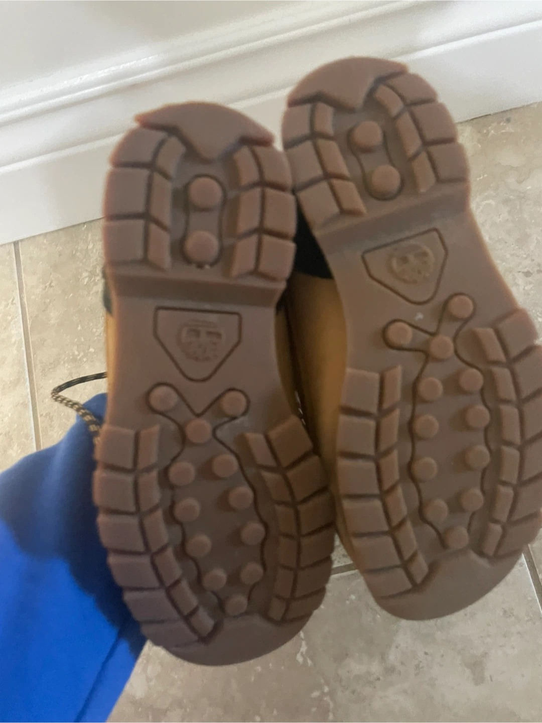 Brown timberland shoes