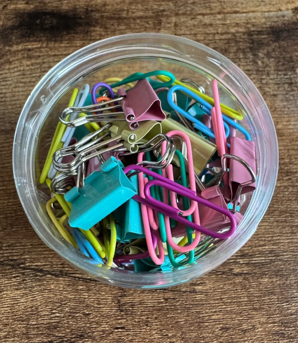 Binder Clips & Paper Clips - Mixed Colours