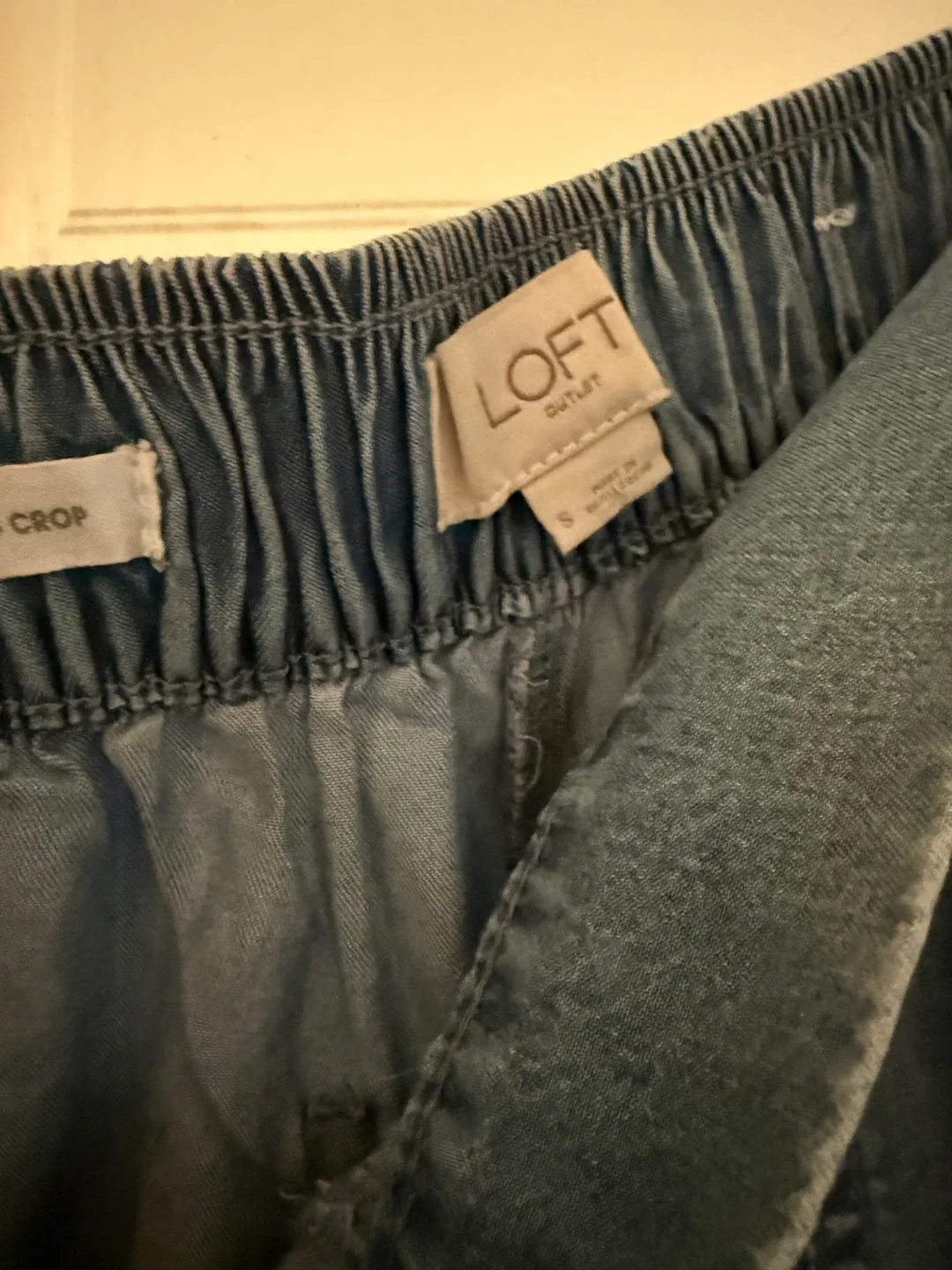 LOFT Blue Crop Pants Size (S) New! image indicator(4)