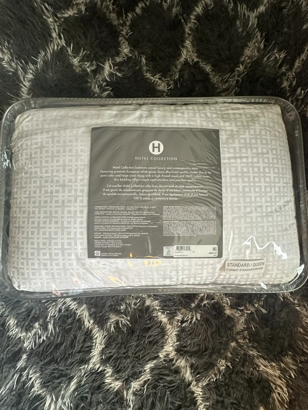 New Hotel Collection Goose Down Pillow - Standard/Queen image indicator(2)